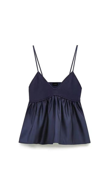 Knitted Thin Straps Bralette Top ANJE REBEL