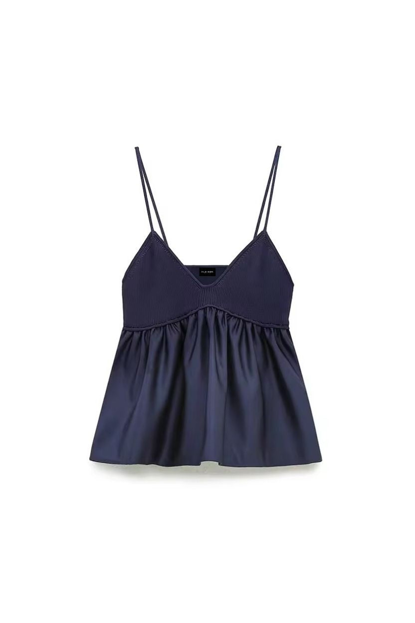 Knitted Thin Straps Bralette Top ANJE REBEL