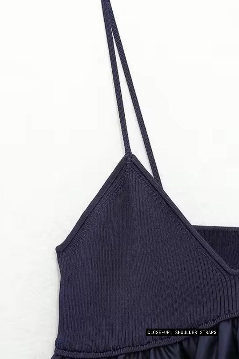 Knitted Thin Straps Bralette Top ANJE REBEL