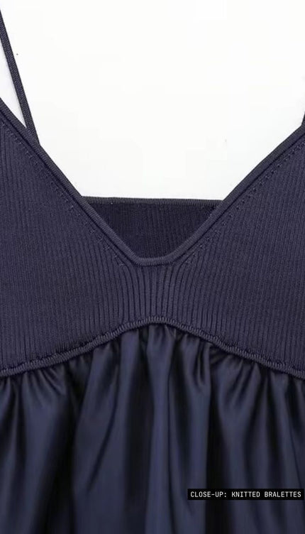 Knitted Thin Straps Bralette Top ANJE REBEL