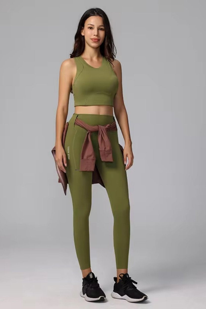 Functional “Belt-Hook” Hugging Leggings ANJE REBEL