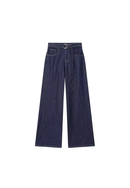 Indigo Recycled Cotton Straight-Cut Jeans ANJE REBEL
