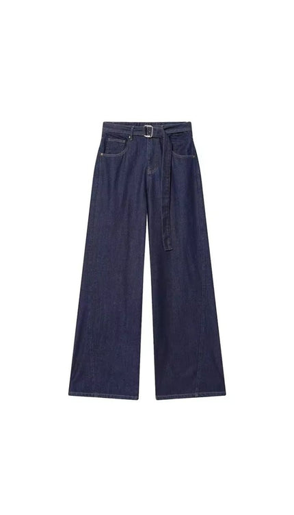 Indigo Recycled Cotton Straight-Cut Jeans ANJE REBEL