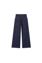 Indigo Recycled Cotton Straight-Cut Jeans ANJE REBEL
