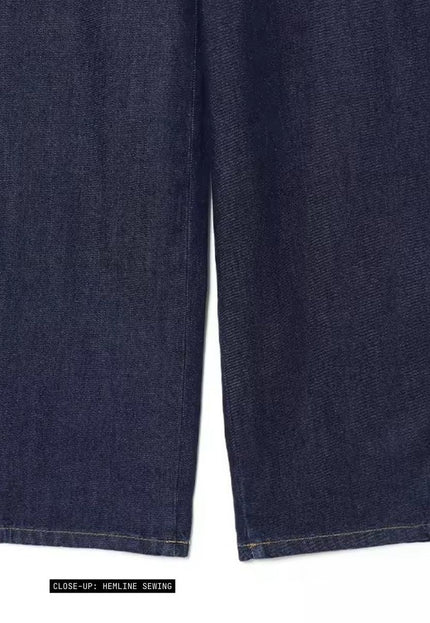Indigo Recycled Cotton Straight-Cut Jeans ANJE REBEL