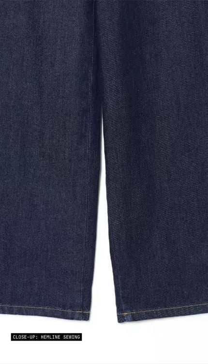 Indigo Recycled Cotton Straight-Cut Jeans ANJE REBEL