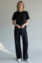 Indigo Recycled Cotton Straight-Cut Jeans ANJE REBEL