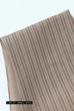 Plunging V-Neck Pinstripe Mini Dress ANJE REBEL