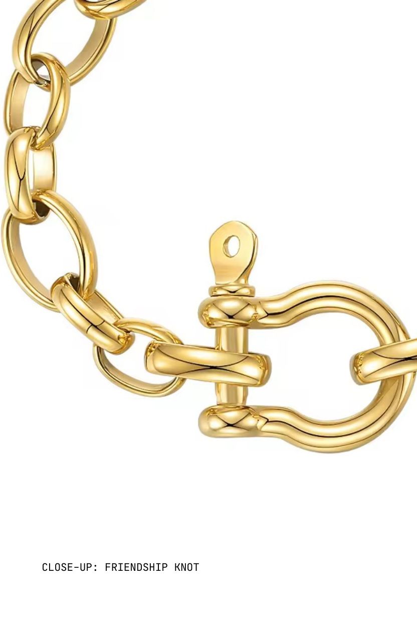 Friendship Knot Gold Bracelet ANJE REBEL