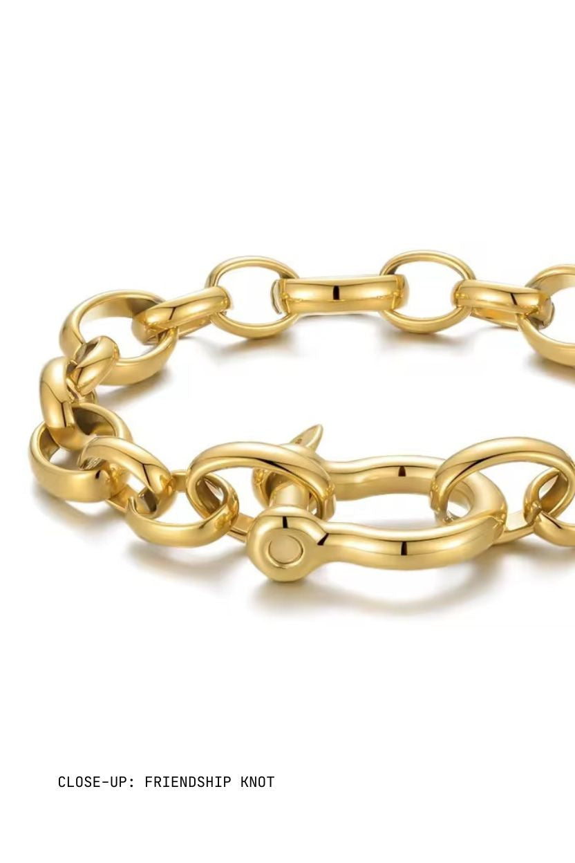 Friendship Knot Gold Bracelet ANJE REBEL