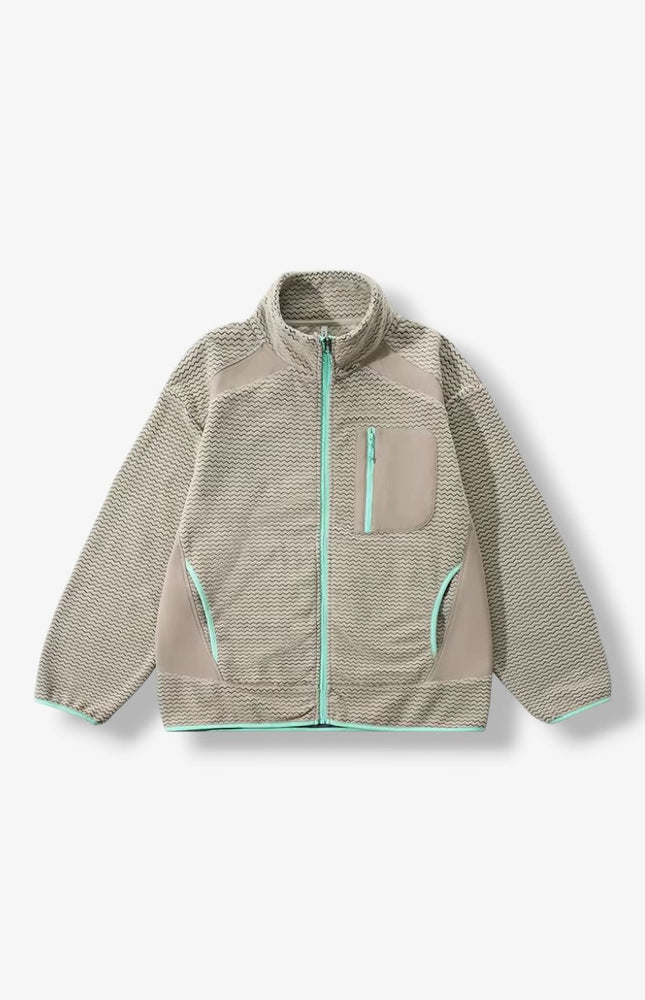 Fleece Travel Zip Up Sportswear Jacket ANJE REBEL