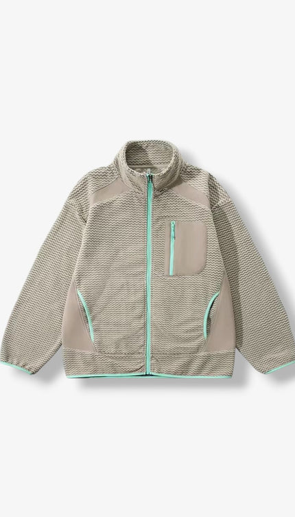 Fleece Travel Zip Up Sportswear Jacket ANJE REBEL