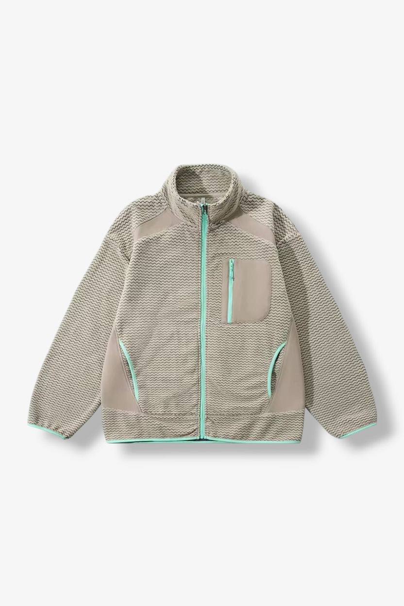 Fleece Travel Zip Up Sportswear Jacket ANJE REBEL