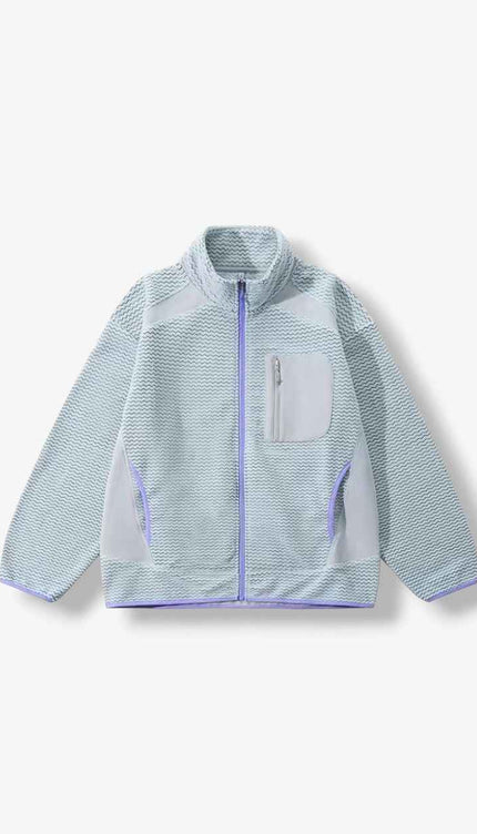 Fleece Travel Zip Up Sportswear Jacket