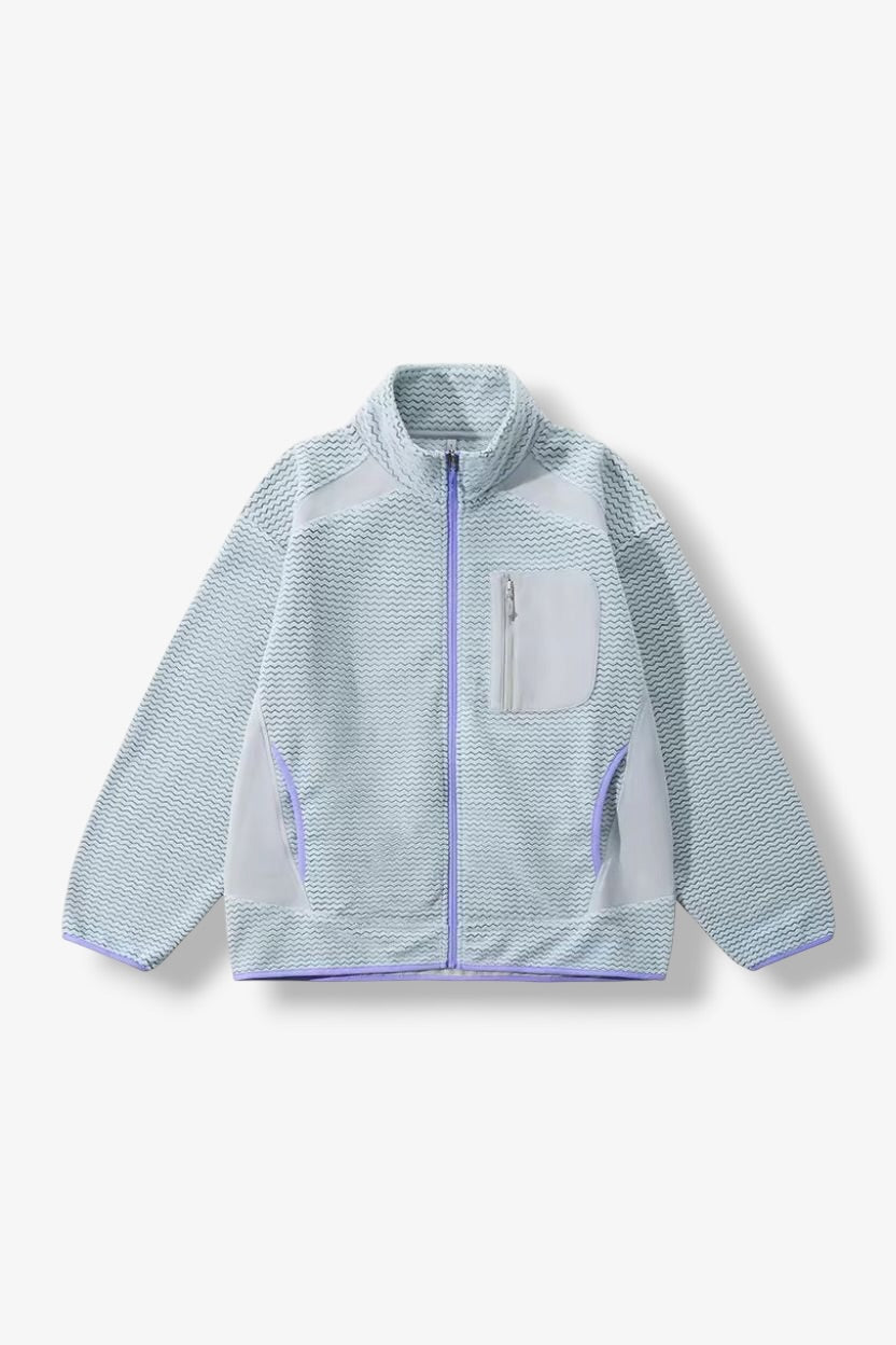 Fleece Travel Zip Up Sportswear Jacket ANJE REBEL