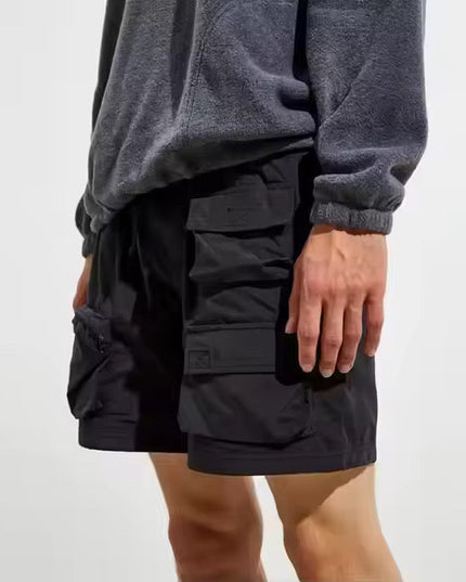 Nylon Cargo Shorts ANJE REBEL