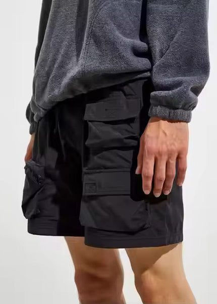 Nylon Cargo Shorts ANJE REBEL