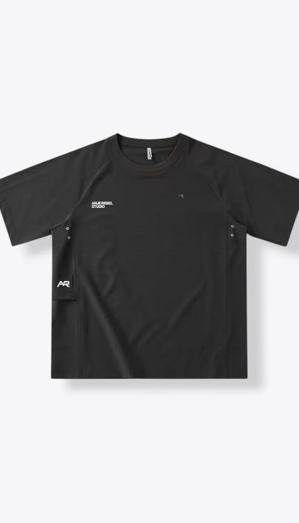 Ventilated Built-In Unisex Active Tee ANJE REBEL