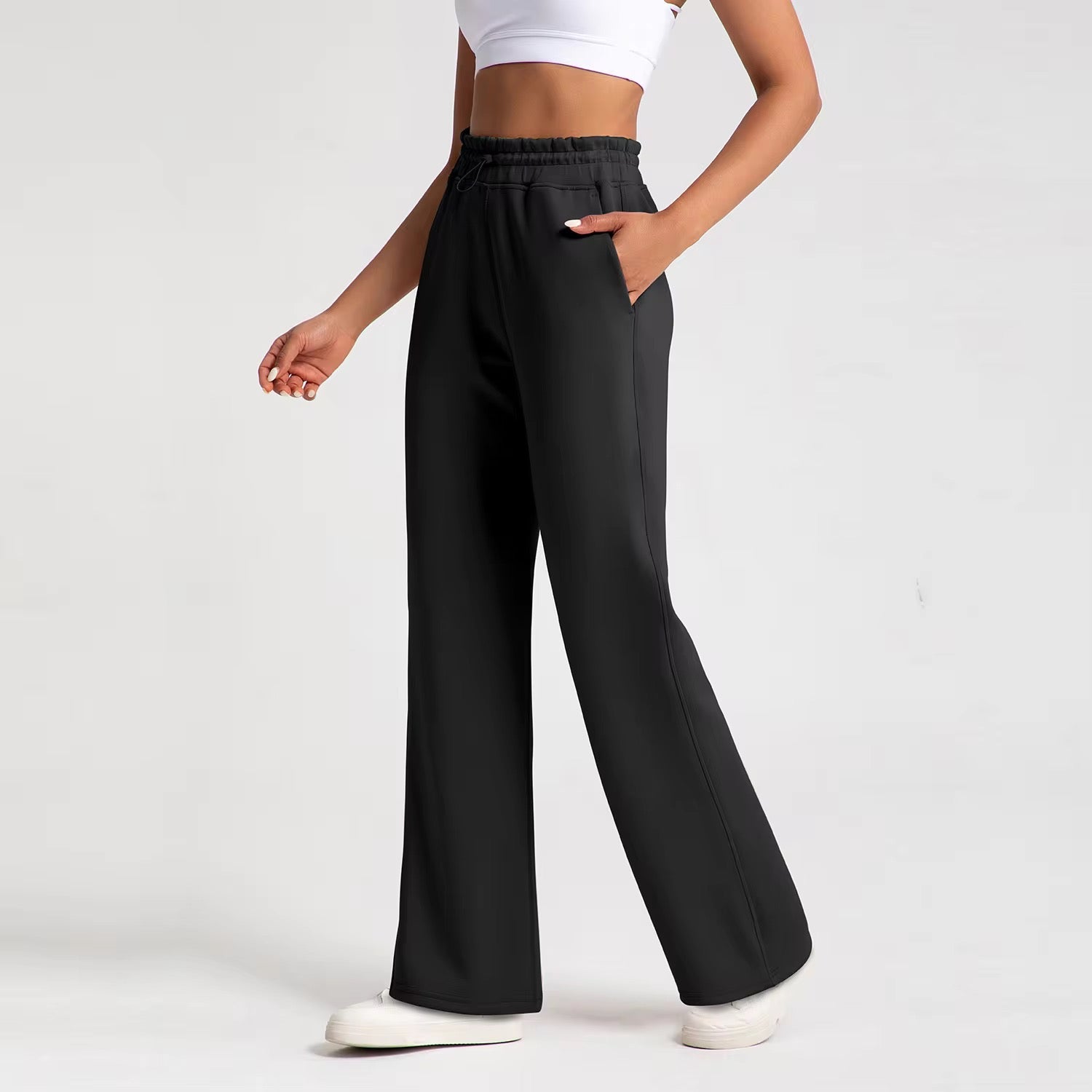 Straight-Cut Recycled Cotton Pants ANJE REBEL