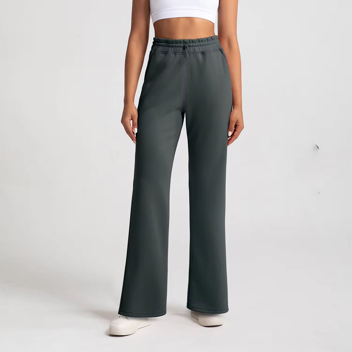 Straight-Cut Recycled Cotton Pants ANJE REBEL