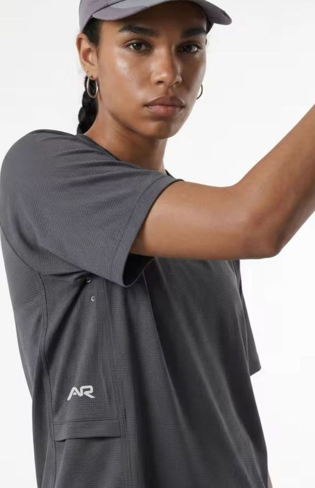 Ventilated Built-In Unisex Active Tee ANJE REBEL