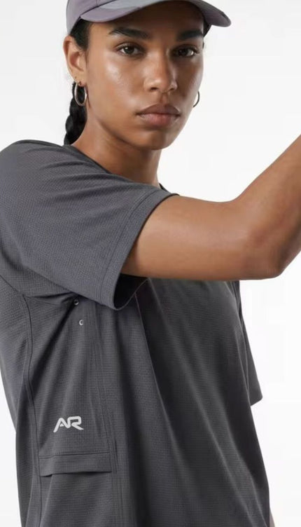 Ventilated Built-In Unisex Active Tee ANJE REBEL