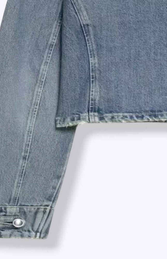 Military Style Denim Jacket