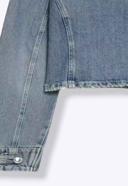 Military Style Denim Jacket
