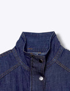 Nautical Buttoned Up High Collar Vest ANJE REBEL