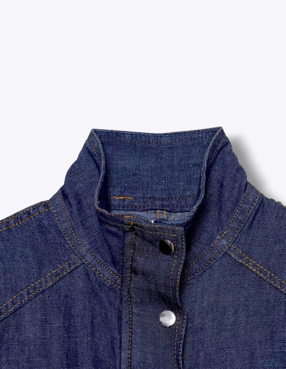 Nautical Buttoned Up High Collar Vest ANJE REBEL