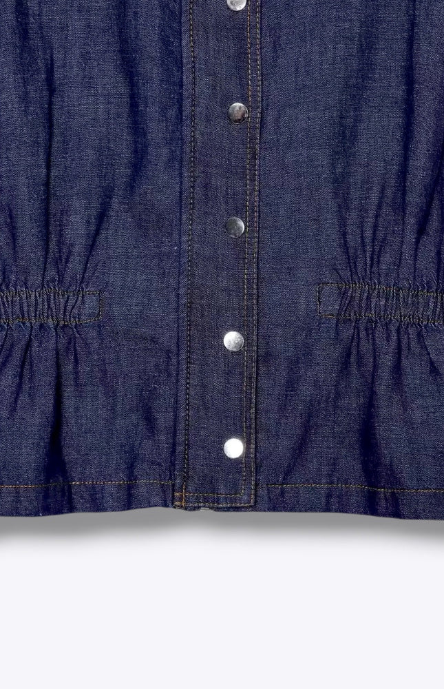 Nautical Buttoned Up High Collar Vest ANJE REBEL