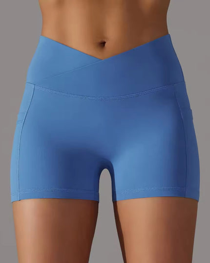 V-Waist Mini Power Shorts - ANJE REBEL