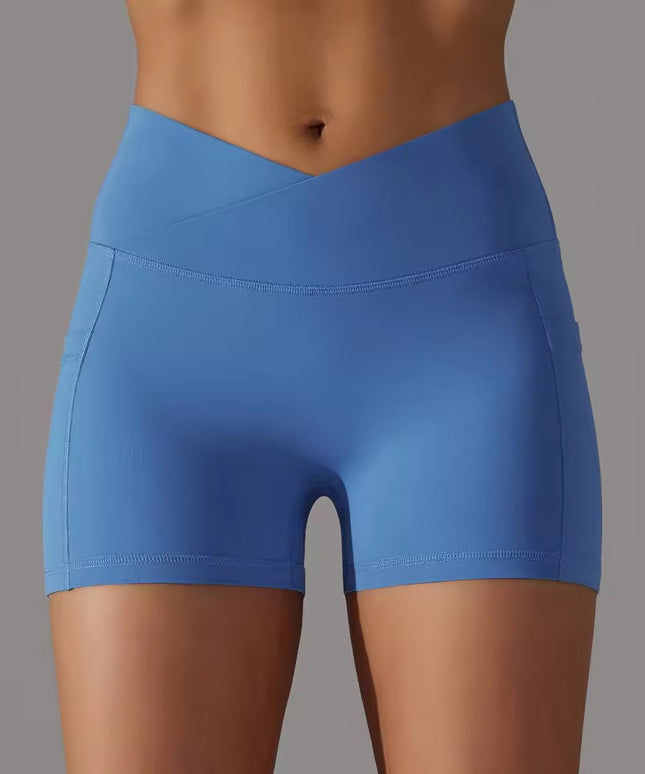 V-Waist Mini Power Shorts - ANJE REBEL
