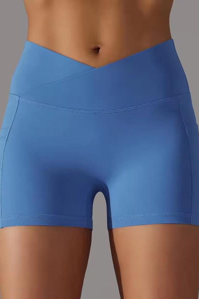 V-Waist Mini Power Shorts - ANJE REBEL
