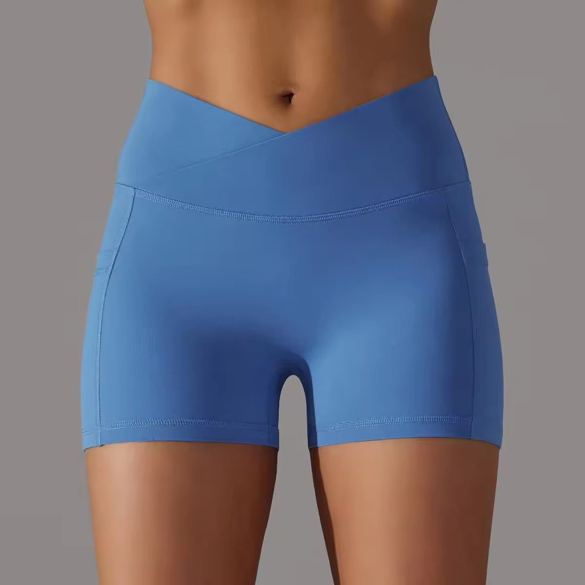V-Waist Mini Power Shorts - ANJE REBEL