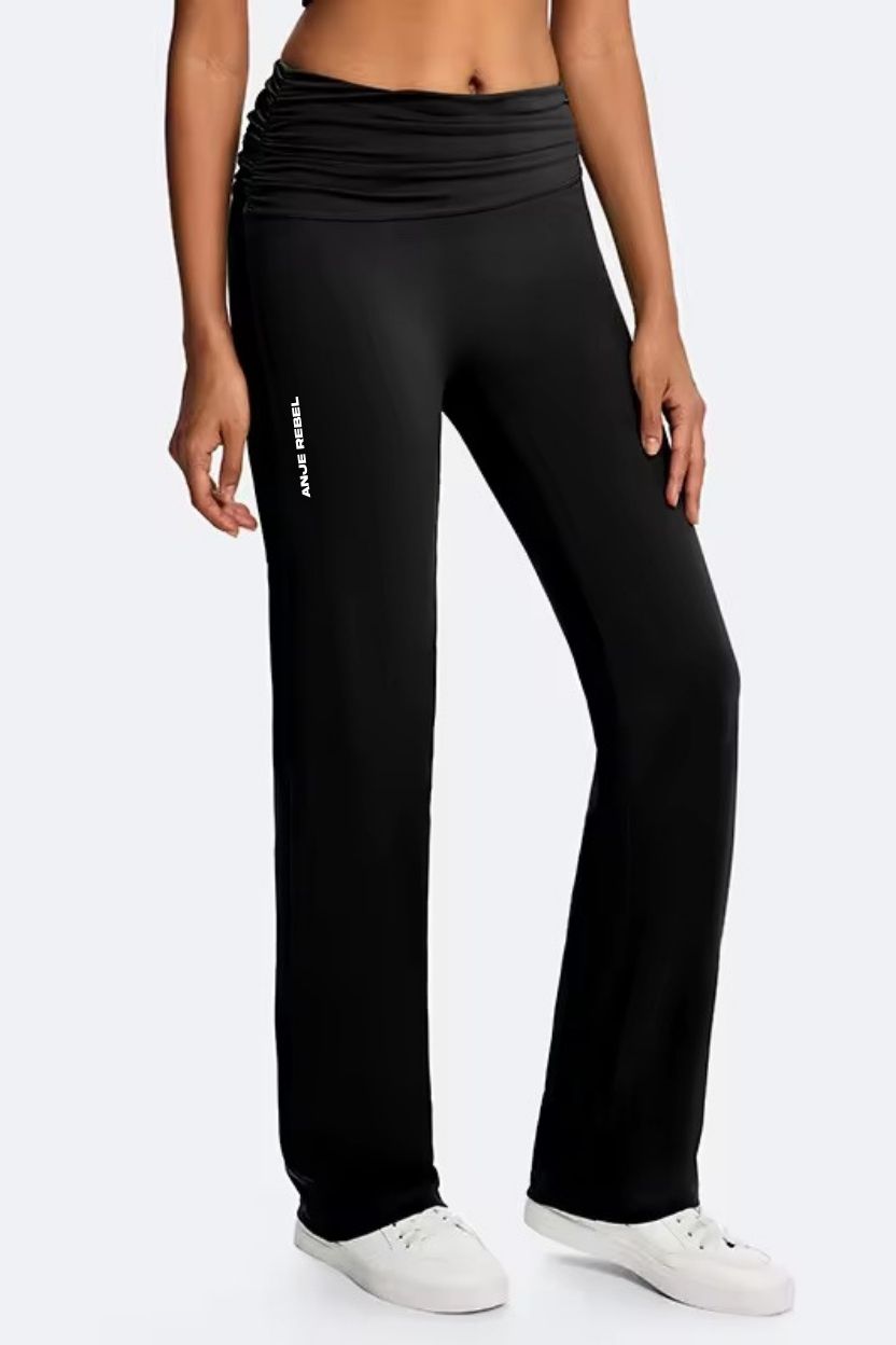 Tummy Control Foldover Flare Pants ANJE REBEL