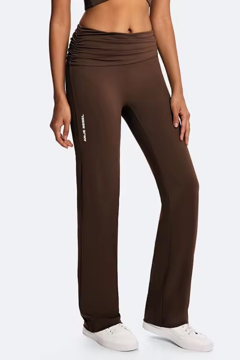 Tummy Control Foldover Flare Pants ANJE REBEL