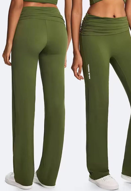 Tummy Control Foldover Flare Pants ANJE REBEL
