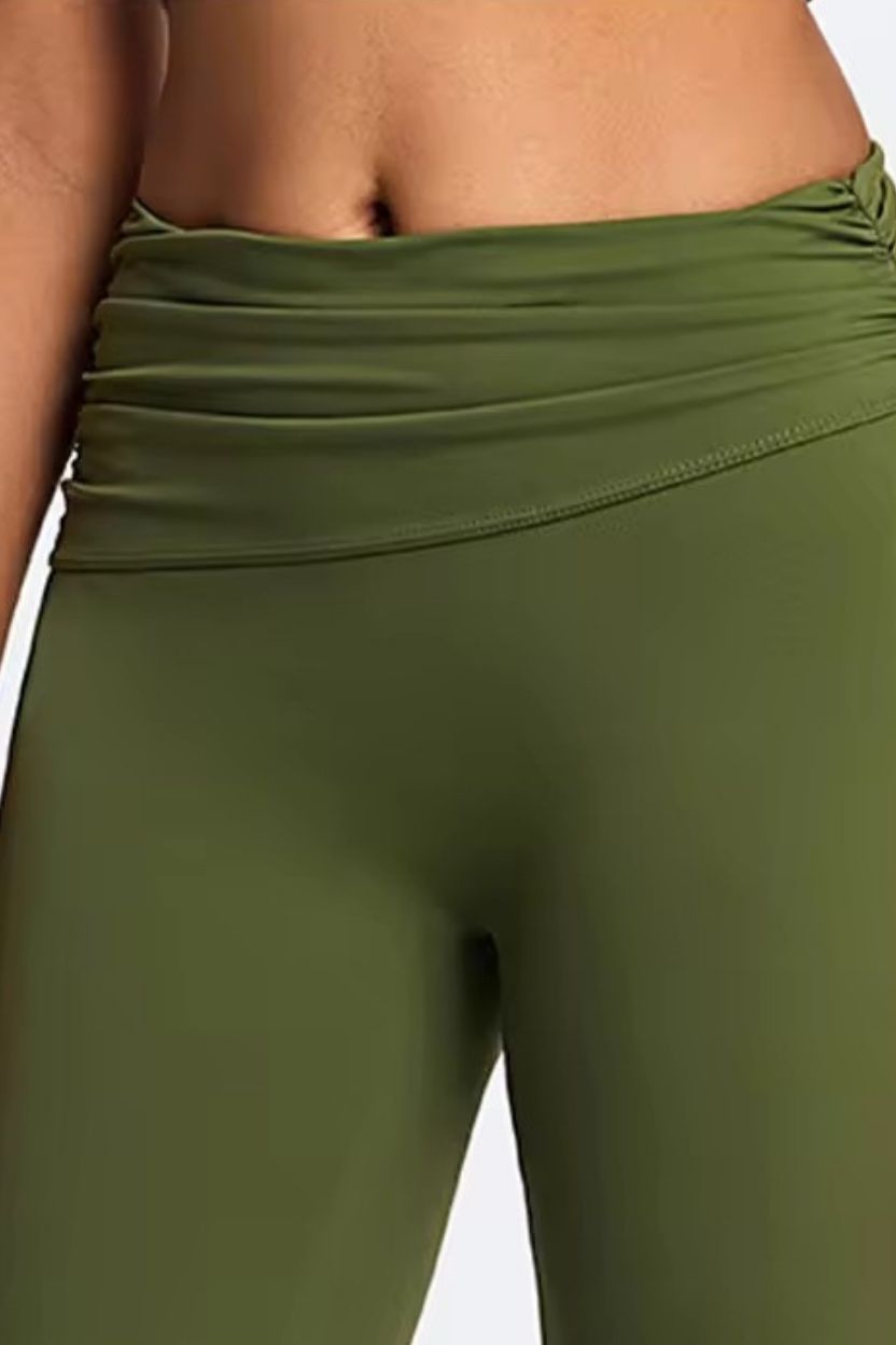 Tummy Control Foldover Flare Pants ANJE REBEL