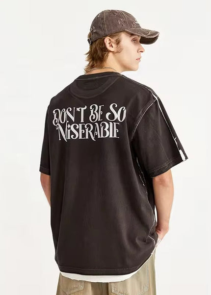 “Don’t Be So Miserable” T-Shirt ANJE REBEL