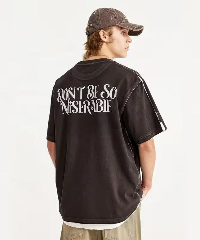 “Don’t Be So Miserable” T-Shirt ANJE REBEL