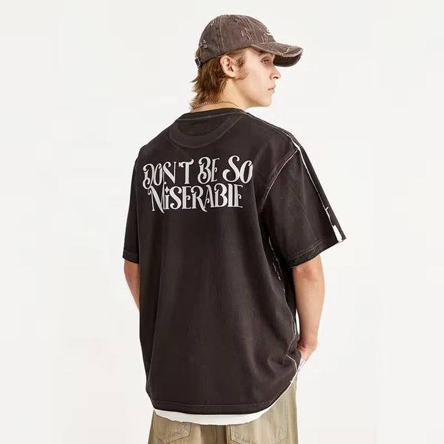 “Don’t Be So Miserable” T-Shirt ANJE REBEL