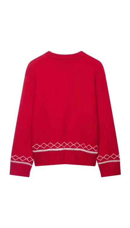 Horse Emblem Limited Edition Red Sweater