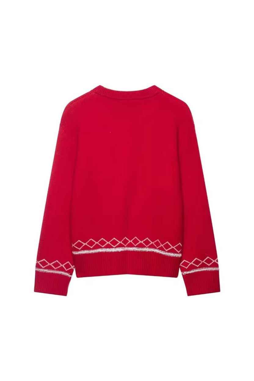 Horse Emblem Limited Edition Red Sweater