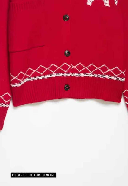 Horse Emblem Limited Edition Red Sweater
