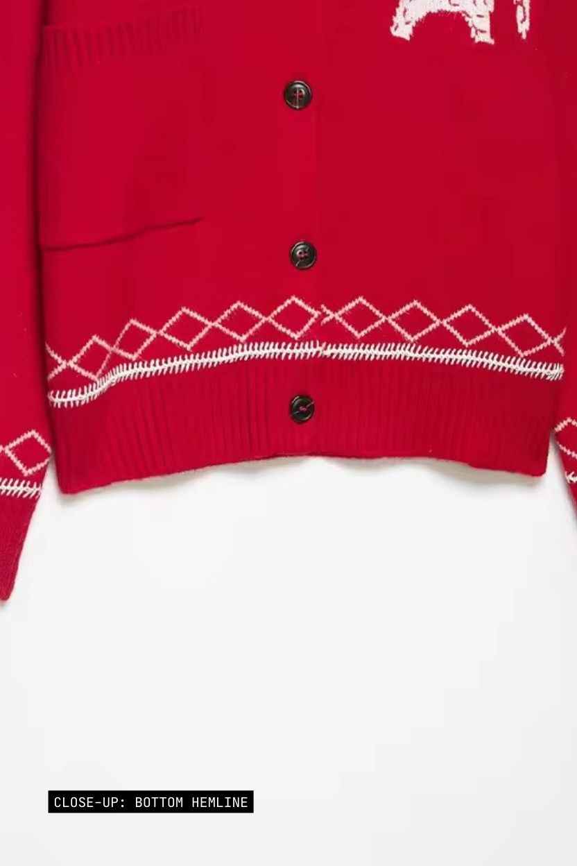 Horse Emblem Limited Edition Red Sweater