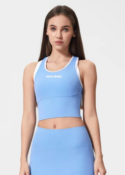 Nautical Cropped Tank Top ANJE REBEL