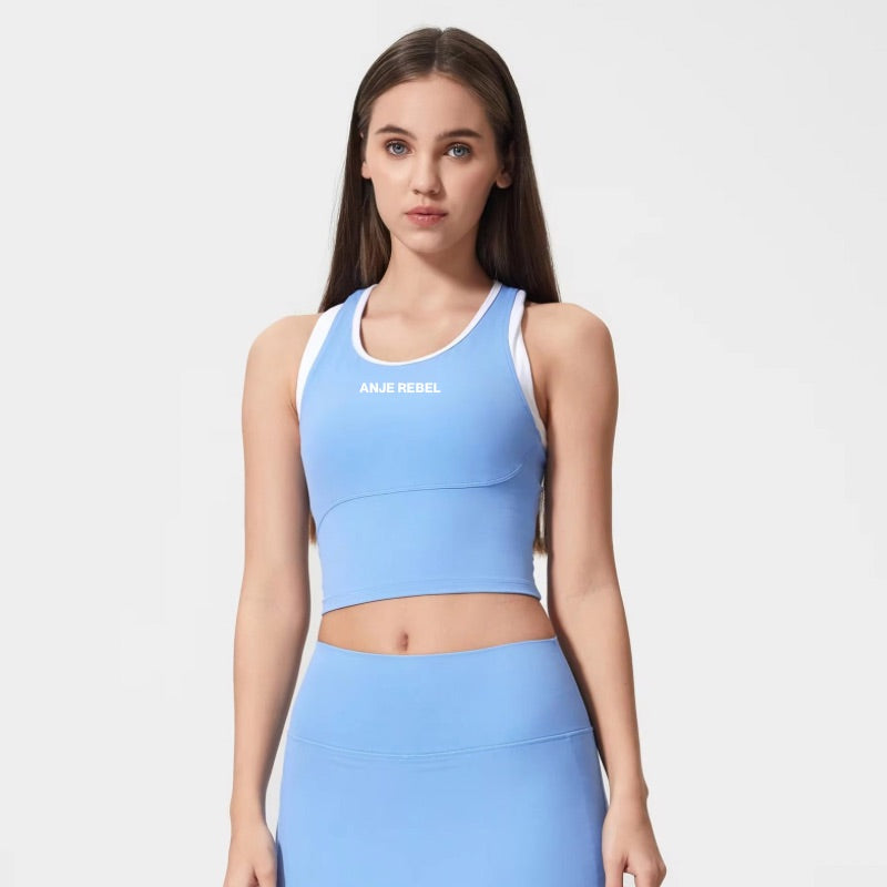 Nautical Cropped Tank Top ANJE REBEL