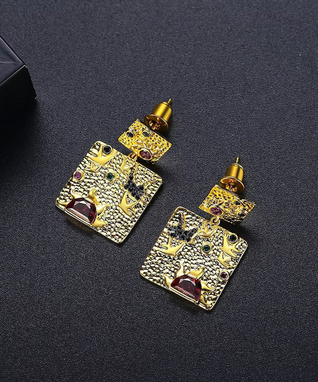 Kint Handpainted Earrings ANJE REBEL