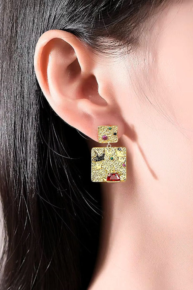 Kint Handpainted Earrings ANJE REBEL